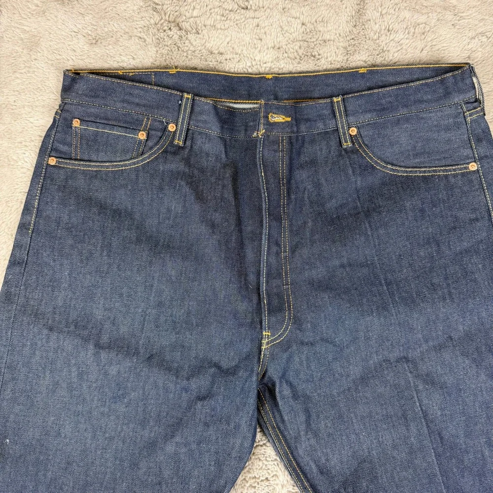 Vtg Levi's 501XX Jeans‎ Dark Denim Straight Mens 42x30 Button Fly Mexico WPL 423